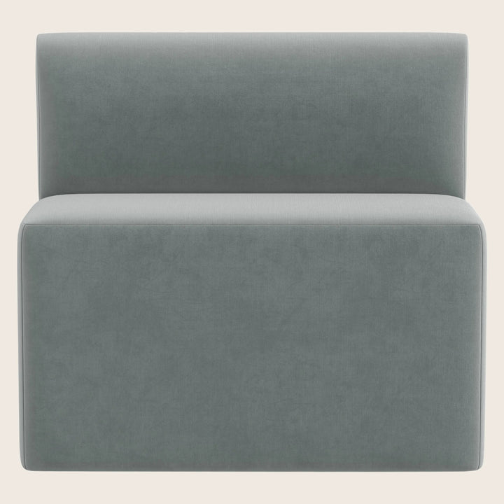 Cora Modular Dining Bench Performance Velvet Lichen