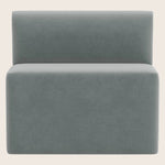 Cora Modular Dining Bench Performance Velvet Lichen