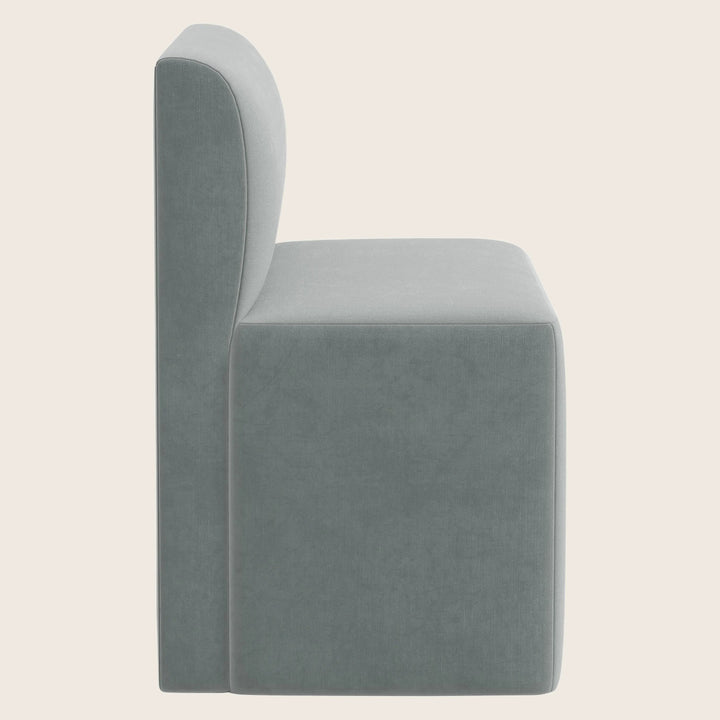 Cora Modular Dining Bench Performance Velvet Lichen