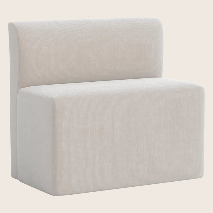 Cora Modular Dining Bench Performance Velvet Mineral