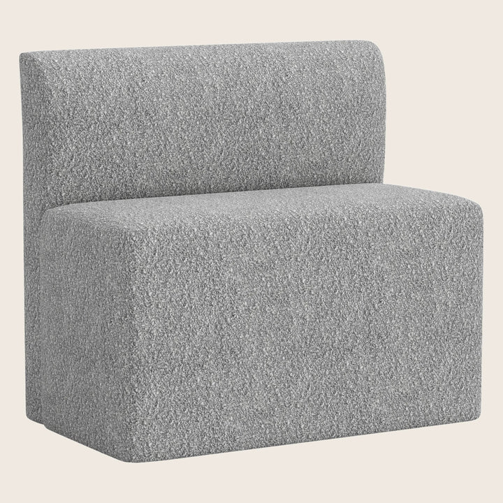 Cora Modular Dining Bench Boucle Grey