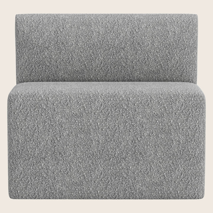 Cora Modular Dining Bench Boucle Grey