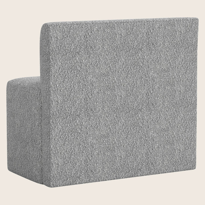 Cora Modular Dining Bench Boucle Grey