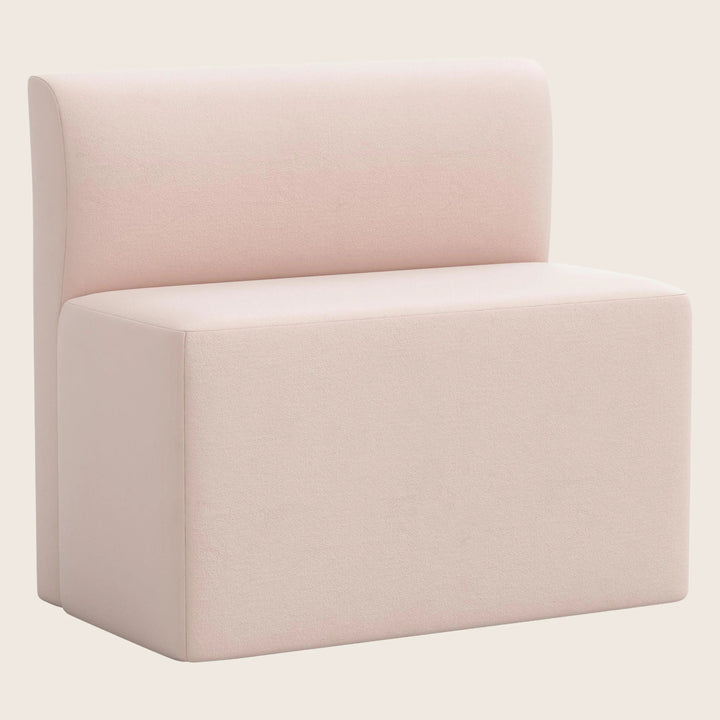 Cora Modular Dining Bench Velvet Blush