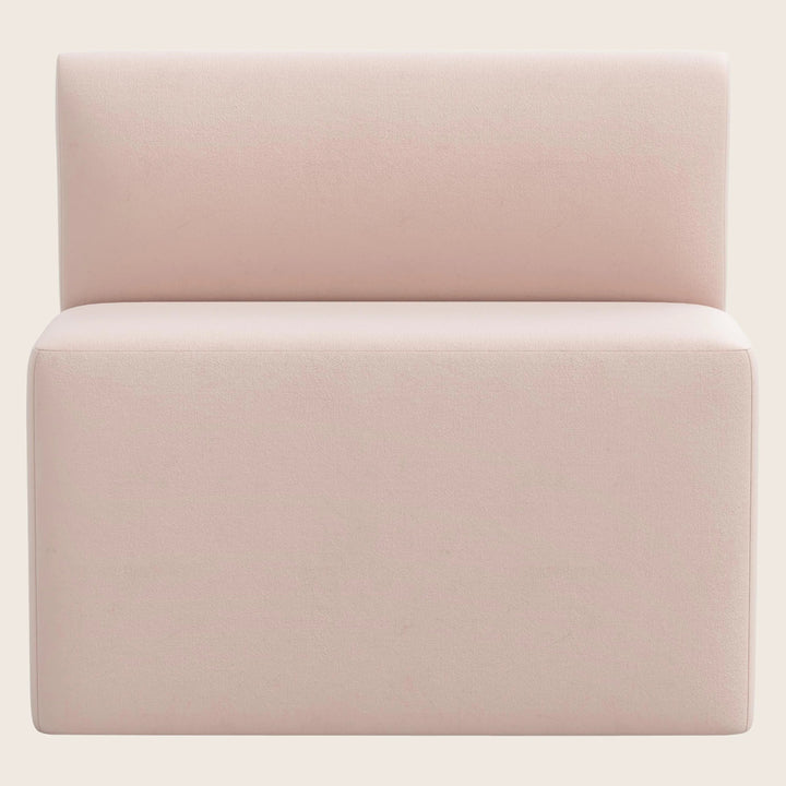 Cora Modular Dining Bench Velvet Blush