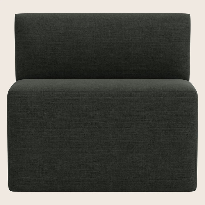 Cora Modular Dining Bench Zuma Linen Black