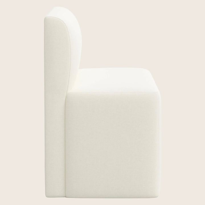 Cora Modular Dining Bench Zuma Linen White