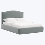 Camille Platform Bed California King / Performance Velvet Lichen