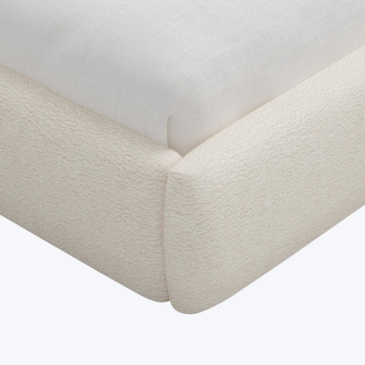 Camille Platform Bed Twin / Sherpa Natural