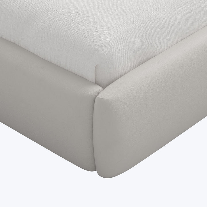 Camille Platform Bed California King / Velvet Light Grey