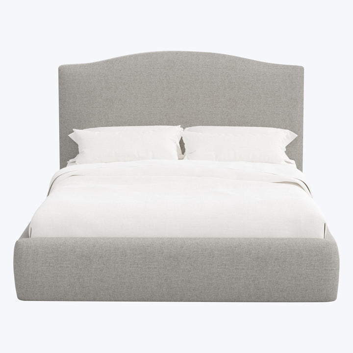 Camille Platform Bed Twin / Zuma Linen Feather