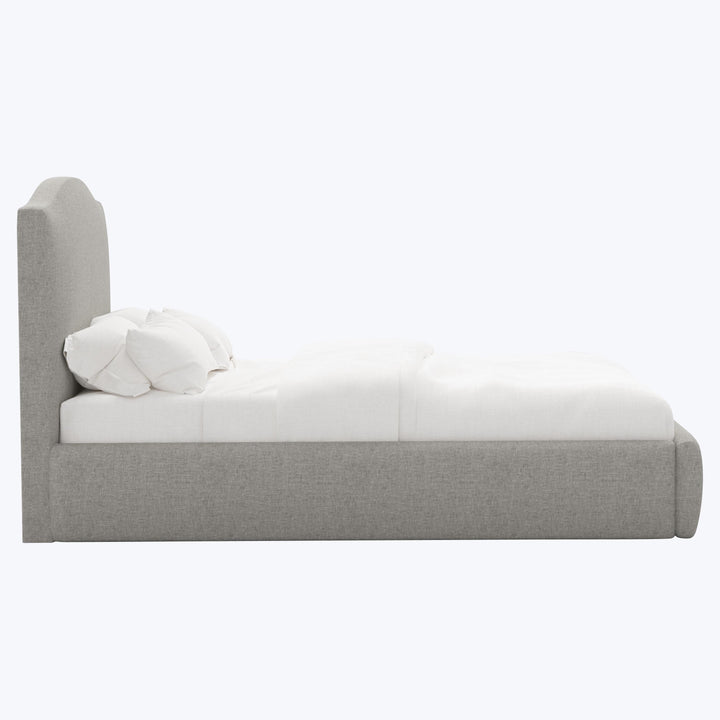 Camille Platform Bed Twin / Zuma Linen Feather