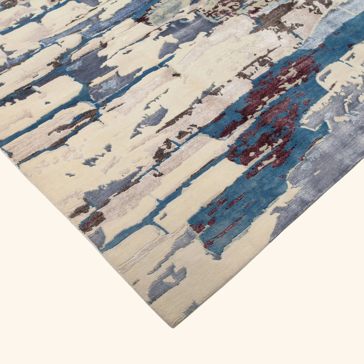 Transitional Wool Art Silk Blend Rug - 8'2" x 10'1"