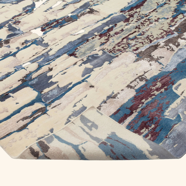 Transitional Wool Art Silk Blend Rug - 8'2" x 10'1"