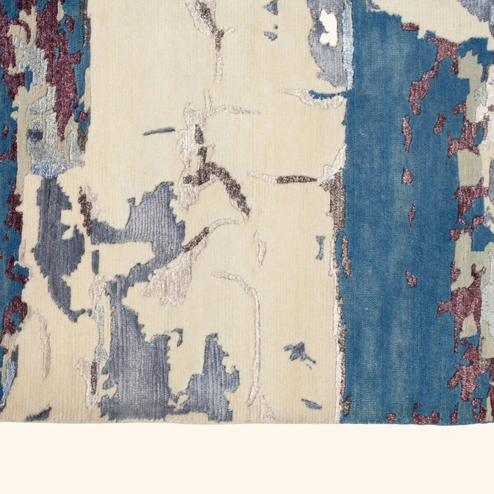 Transitional Wool Art Silk Blend Rug - 8'2" x 10'1"