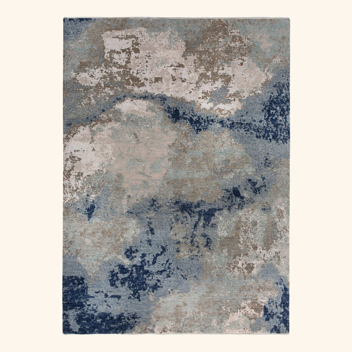 Transitional Wool Art Silk Blend Rug - 8'10" x 12'2"