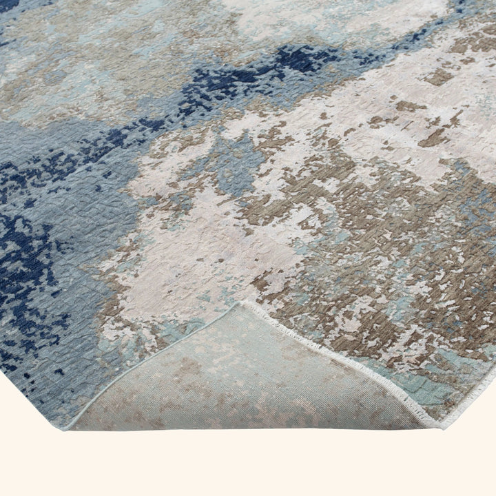 Transitional Wool Art Silk Blend Rug - 8'10" x 12'2"
