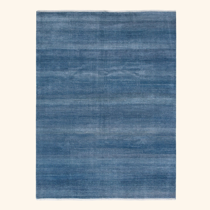 Transitional Wool Art Silk Blend Rug - 7'8" x 9'10"