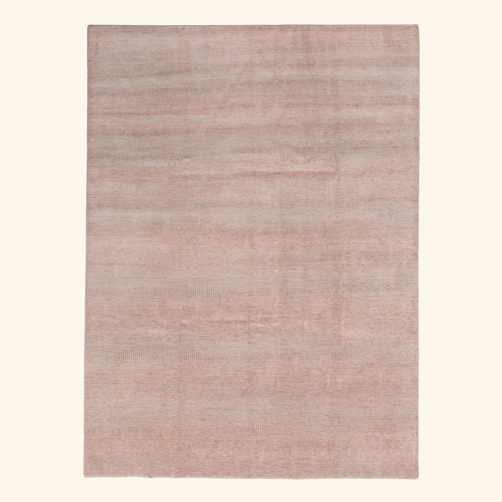 Transitional Wool Art Silk Blend Rug - 9'1" x 12'1"