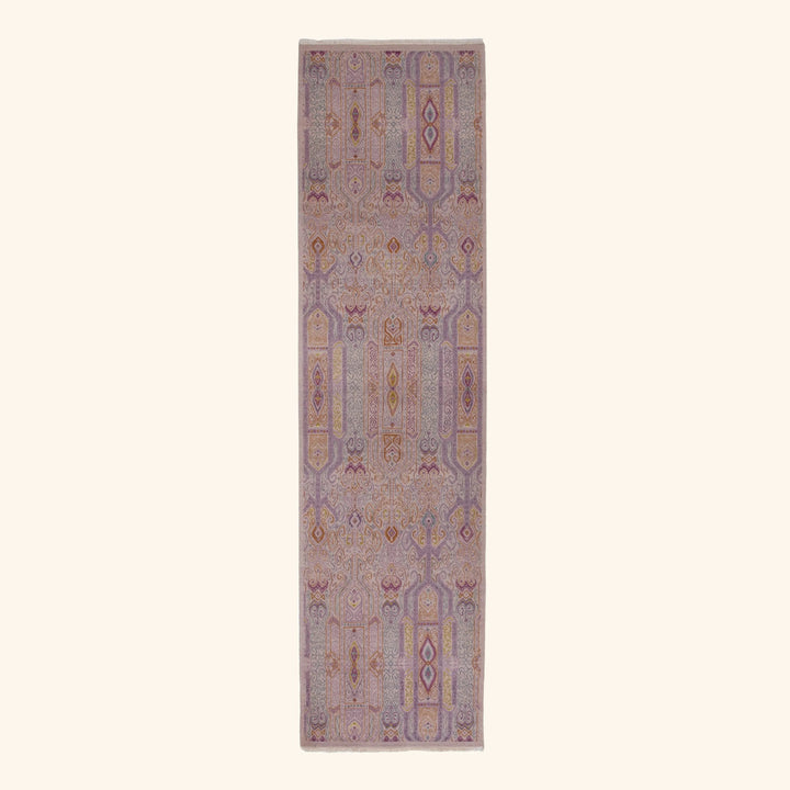 Transitional Wool Art Silk Blend Runner - 2'7" x 10'5"