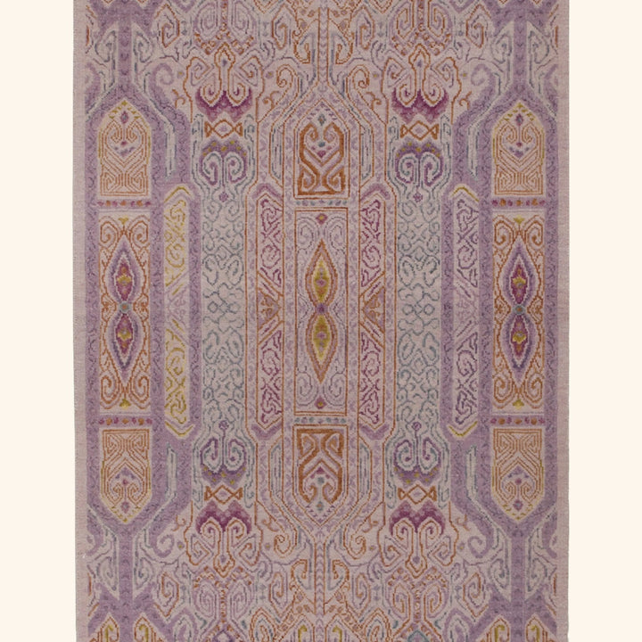 Transitional Wool Art Silk Blend Runner - 2'7" x 10'5"