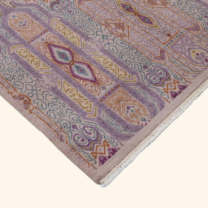 Transitional Wool Art Silk Blend Runner - 2'7" x 10'5"