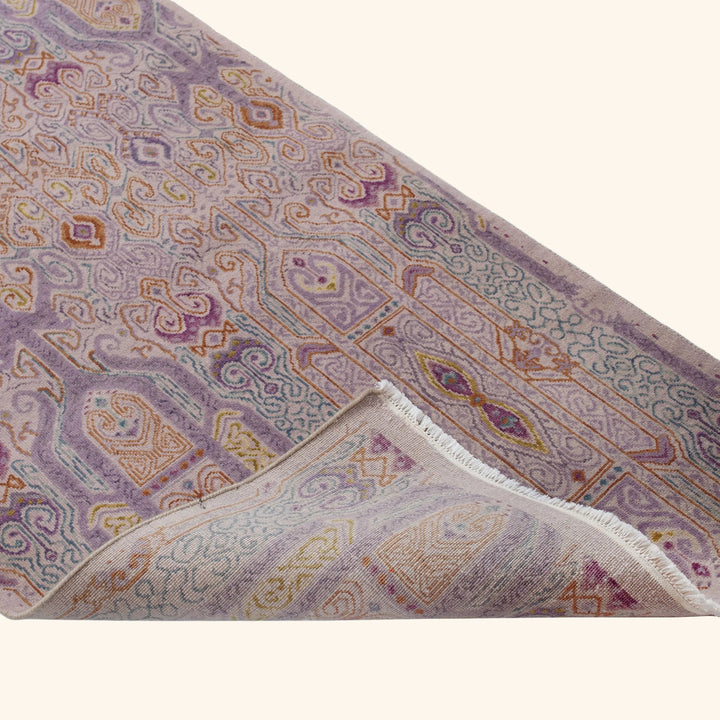 Transitional Wool Art Silk Blend Runner - 2'7" x 10'5"