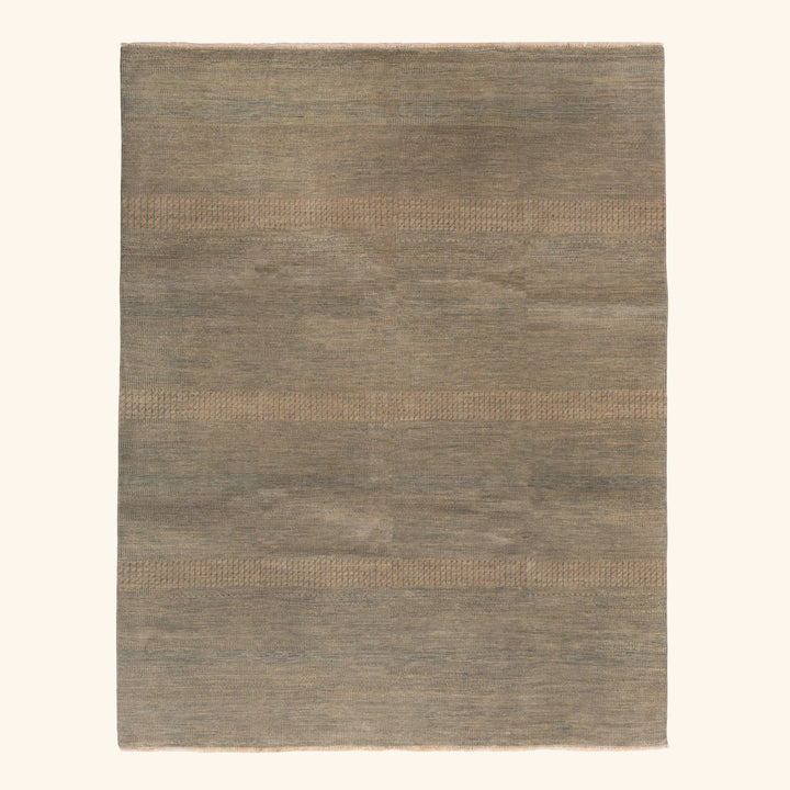 Transitional Wool Art Silk Blend Rug - 7'10" x 9'10"