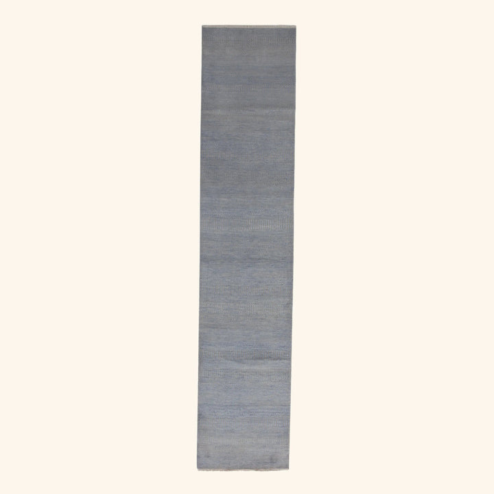 Transitional Wool Art Silk Blend Runner - 2'6" x 12'4"