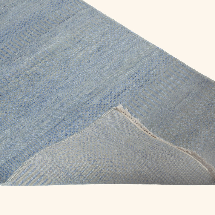 Transitional Wool Art Silk Blend Runner - 2'6" x 12'4"