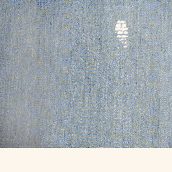 Transitional Wool Art Silk Blend Runner - 2'6" x 12'4"