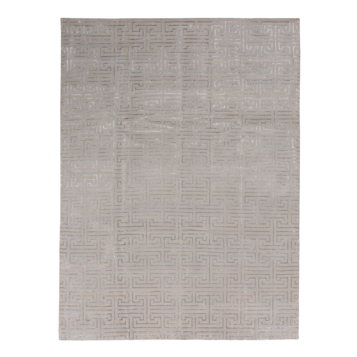 Transitional Wool Art Silk Blend Rug - 9' x 11'10"