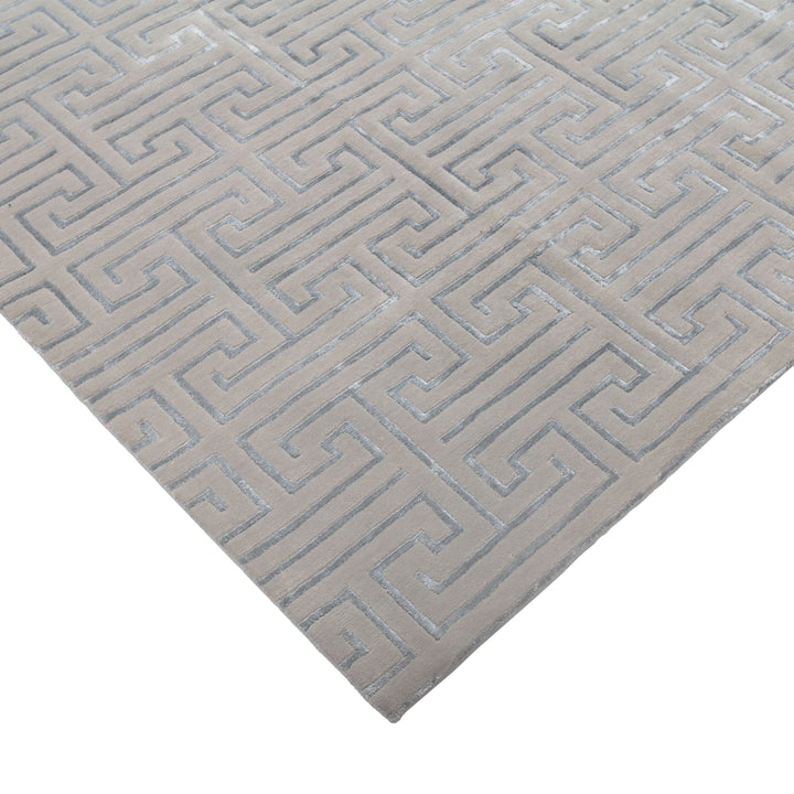 Transitional Wool Art Silk Blend Rug - 9' x 11'10"