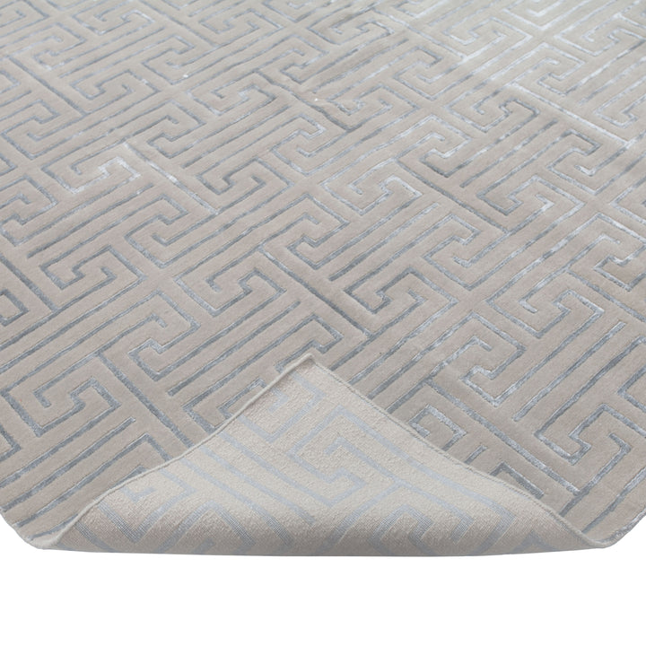 Transitional Wool Art Silk Blend Rug - 9' x 11'10"
