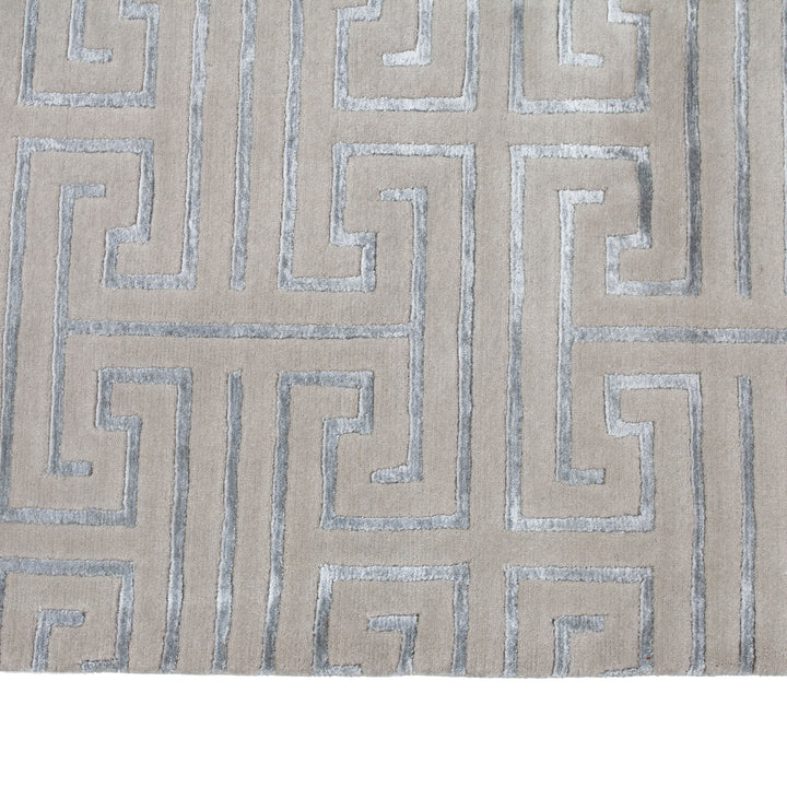 Transitional Wool Art Silk Blend Rug - 9' x 11'10"