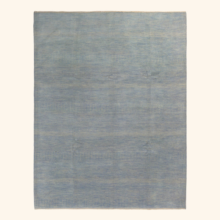 Transitional Wool Art Silk Blend Rug - 8'2" x 10'4"