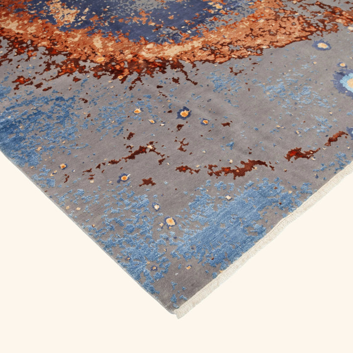 Transitional Wool Art Silk Blend Rug - 9'4" x 12'2"