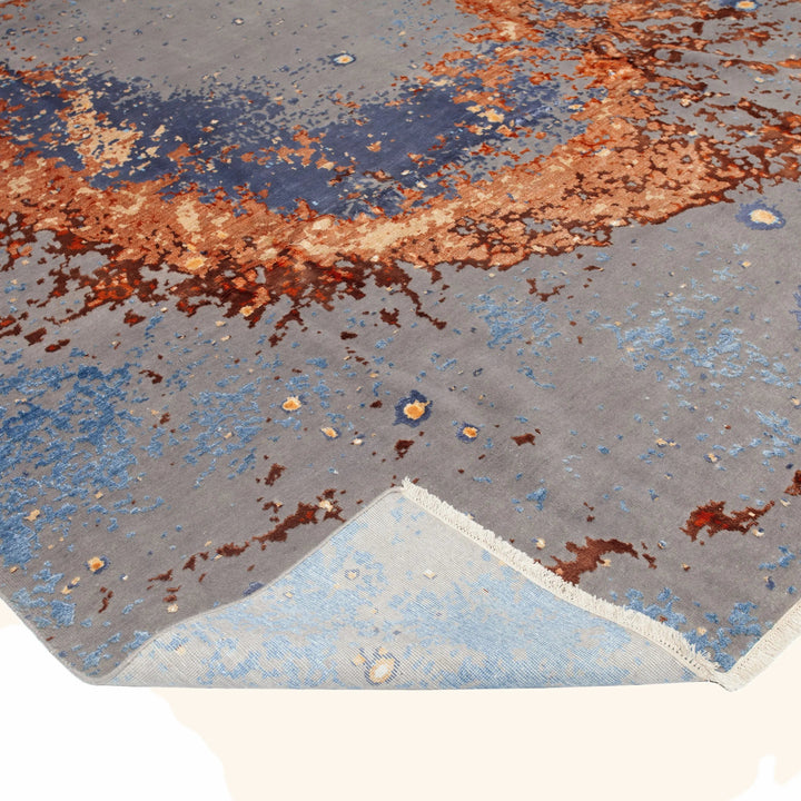 Transitional Wool Art Silk Blend Rug - 9'4" x 12'2"