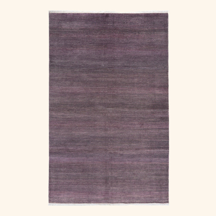 Transitional Wool Art Silk Blend Rug - 5'10" x 9'2"