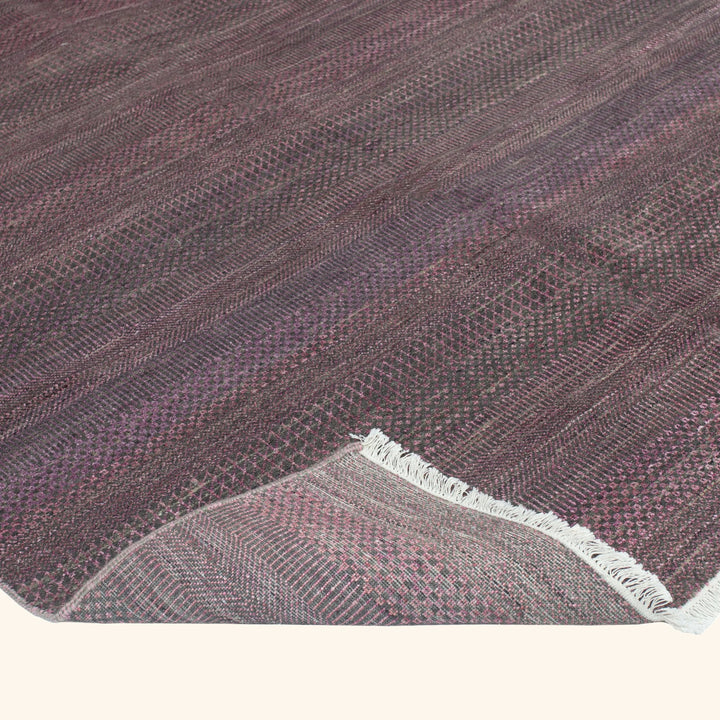 Transitional Wool Art Silk Blend Rug - 5'10" x 9'2"