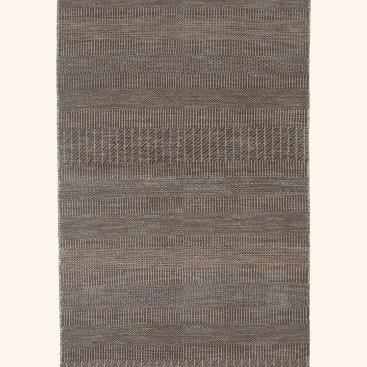 Transitional Wool Art Silk Blend Runner - 2'6" x 13'10"