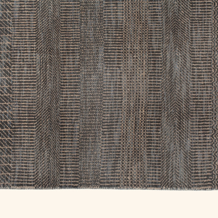 Transitional Wool Art Silk Blend Runner - 2'6" x 13'10"