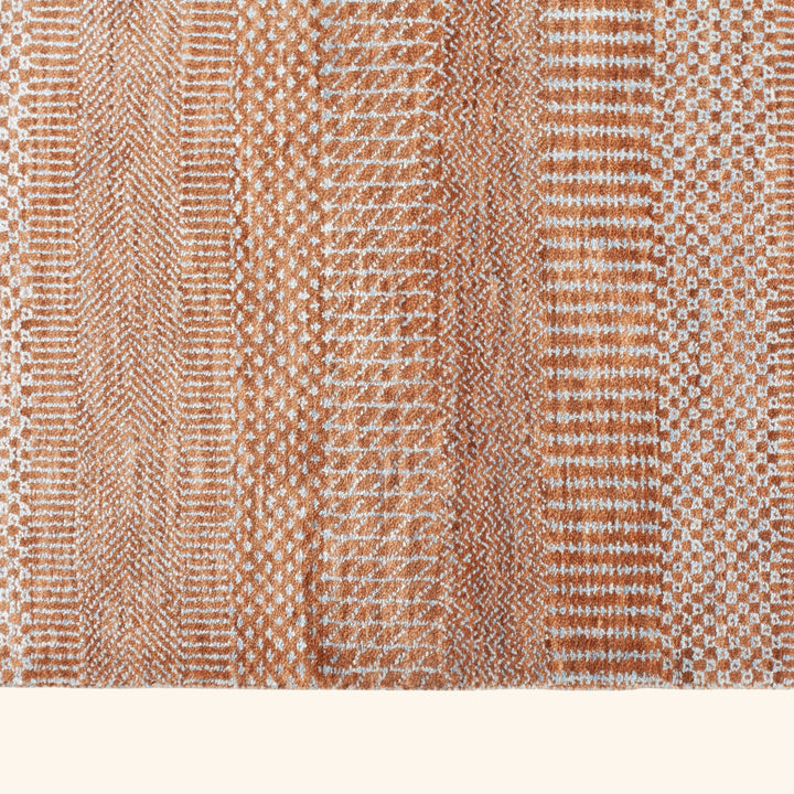 Transitional Wool Art Silk Blend Rug - 6'1" x 9'1"
