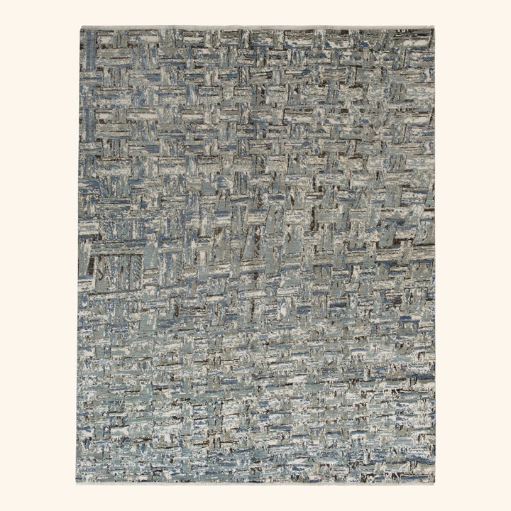 Transitional Wool Art Silk Blend Blend Rug - 8'2" x 10'2"