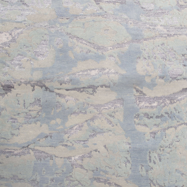Transitional Wool Art Silk Blend Rug - 4' x 6'1"