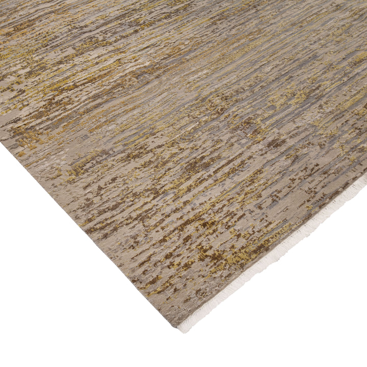Transitional Wool Silk Wool Blend Blend Rug - 9'2" x 12'1"