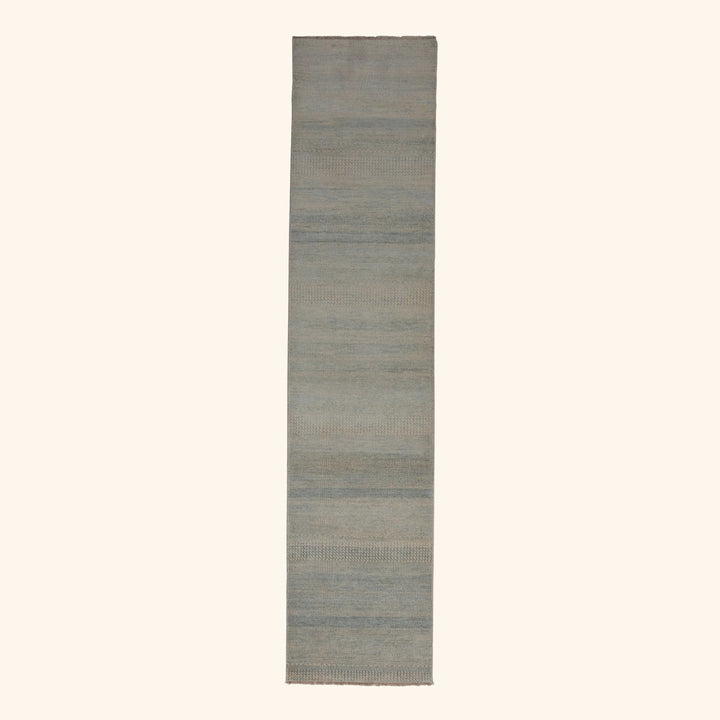 Transitional Wool Art Silk Blend Runner - 2'8" x 12'2"