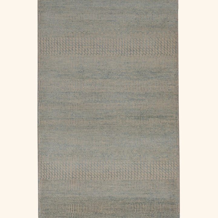 Transitional Wool Art Silk Blend Runner - 2'8" x 12'2"