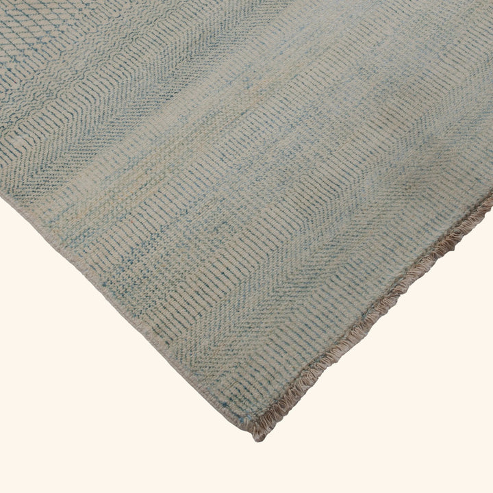 Transitional Wool Art Silk Blend Runner - 2'8" x 12'2"