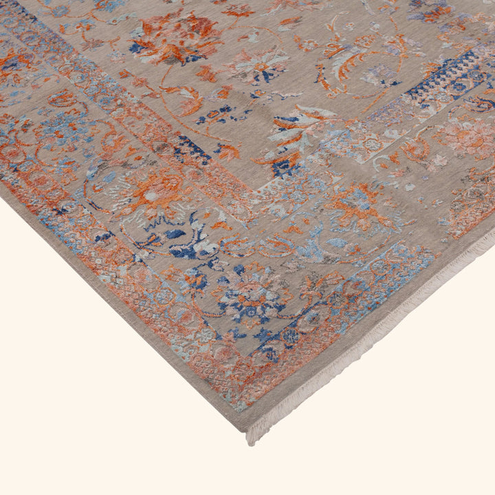 Transitional Wool Art Silk Blend Rug - 8'1" x 10'3"